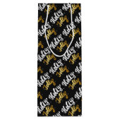 Sac Cadeau Pour Bouteille Holly Jolly (Dos)