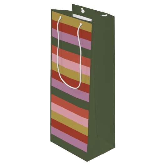 Sac Cadeau Pour Bouteille Holly Jolly Gift Bag (Devant Angle)