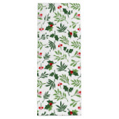 Sac Cadeau Pour Bouteille Holly Joyeux Noël Fun brillant (Dos)