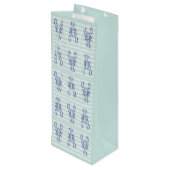 Sac Cadeau Pour Bouteille Homards bleus (Dos Angle)