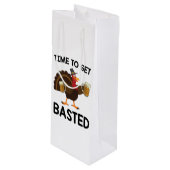 Sac Cadeau Pour Bouteille Il Est Temps D'Obtenir Basé Drôle Bière Turquie Th (Devant Angle)