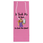 Sac Cadeau Pour Bouteille Il m'a fallu 40 ans pour avoir l'air si bon (Dos)