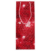 Sac Cadeau Pour Bouteille Image Motif de la séquence rouge Faux (Dos)