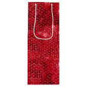 Sac Cadeau Pour Bouteille Image Motif de la séquence rouge Faux (Devant)