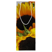 Sac Cadeau Pour Bouteille Impression de tournesol Vivid personnalisée (Dos)