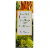 Sac Cadeau Pour Bouteille Impression de tournesol Vivid personnalisée (Devant)