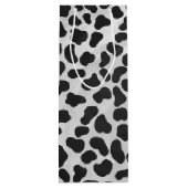 Sac Cadeau Pour Bouteille Impression noire et blanche dalmate (Dos)