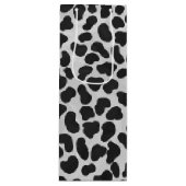 Sac Cadeau Pour Bouteille Impression noire et blanche dalmate (Devant)