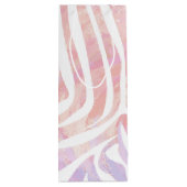 Sac Cadeau Pour Bouteille Impression rose et blanc Zebra (Dos)