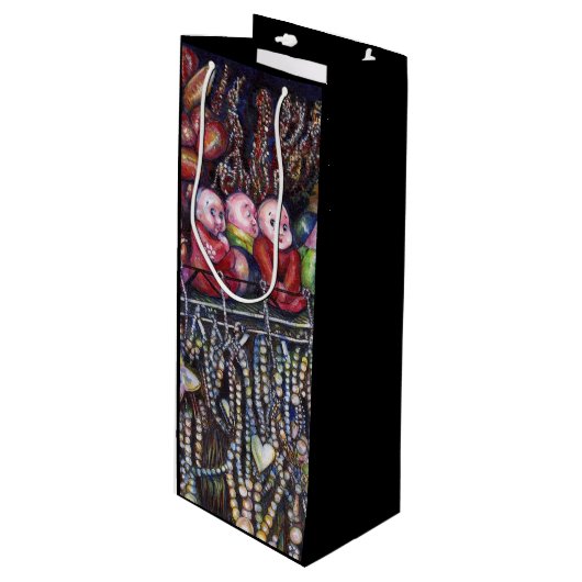 Sac Cadeau Pour Bouteille Incarné (Devant Angle)