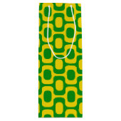 Sac Cadeau Pour Bouteille Ipanema Sidewalk Pattern, Beach Pattern, Brazil (Devant)