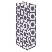 Sac Cadeau Pour Bouteille Ipanema Sidewalk Pattern, Beach Pattern, Brazil (Devant Angle)