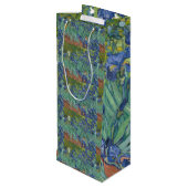 Sac Cadeau Pour Bouteille Irises Blue Green Jaune Van Gogh (Dos Angle)