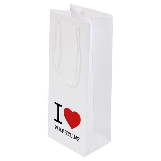 SAC CADEAU POUR BOUTEILLE J'ADORE LE RESTREINTE (Devant Angle)
