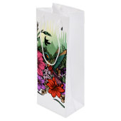 Sac Cadeau Pour Bouteille Jardin des colibris (Dos Angle)