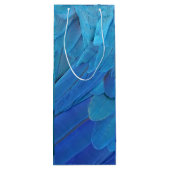 Sac Cadeau Pour Bouteille Je suis bleu - cool plume design (Dos)