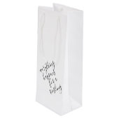 Sac Cadeau Pour Bouteille Jeu de vin blanc amusant (Dos Angle)