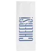 Sac Cadeau Pour Bouteille Joie Bleue (Dos)