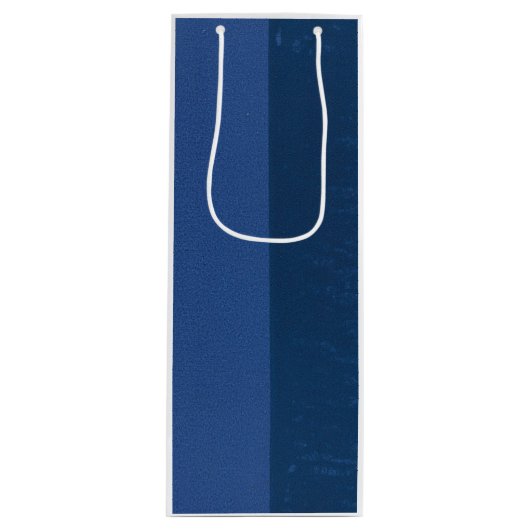 Sac Cadeau Pour Bouteille Joie Bleue (Devant)