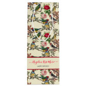 Sac Cadeau Pour Bouteille Joli Chintzy Victorian Scrapbook Bird Design (Dos)