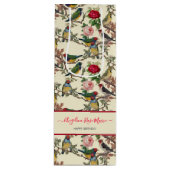 Sac Cadeau Pour Bouteille Joli Chintzy Victorian Scrapbook Bird Design (Devant)
