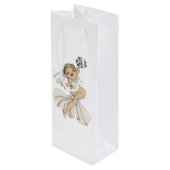 Sac Cadeau Pour Bouteille Joyeuse mariée 02 (Dos Angle)