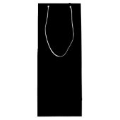 Sac Cadeau Pour Bouteille Joyeux Anniversaire Sur Noir (Dos)