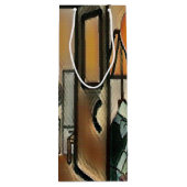 Sac Cadeau Pour Bouteille Joyeux art d'anniversaire (Dos)