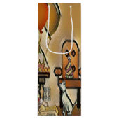 Sac Cadeau Pour Bouteille Joyeux art d'anniversaire (Devant)