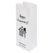 Sac Cadeau Pour Bouteille Joyeux concierge Housiversaire (Dos Angle)