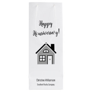 Sac Cadeau Pour Bouteille Joyeux concierge Housiversaire