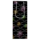 Sac Cadeau Pour Bouteille Joyeux feu d'artifice du 10e anniversaire (Devant)