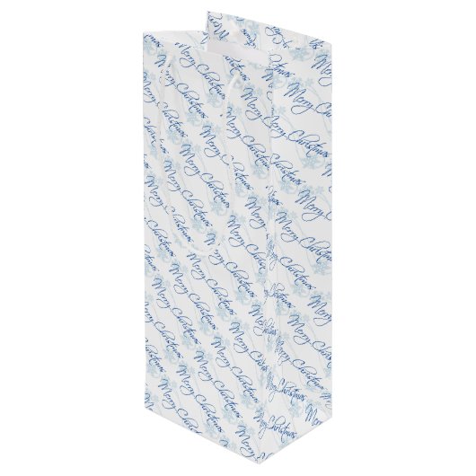 Sac Cadeau Pour Bouteille Joyeux Noël (Dos Angle)