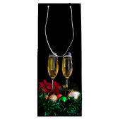 Sac Cadeau Pour Bouteille Joyeux Noël Champagne (Dos)