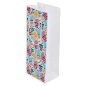 Sac Cadeau Pour Bouteille Joyeux Pâques (Devant Angle)