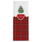 Sac Cadeau Pour Bouteille Kawaii Clara - Noël (Dos)