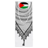 Sac Cadeau Pour Bouteille Keffiyeh Écharpe palestinienne tissu traditionnel (Dos)