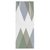 Sac Cadeau Pour Bouteille Khaki triangles (Dos)