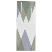Sac Cadeau Pour Bouteille Khaki triangles (Devant)
