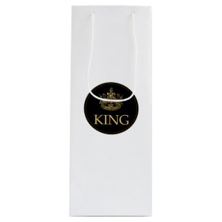Sac Cadeau Pour Bouteille King and Crown Royal Emblem