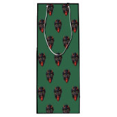 Sac Cadeau Pour Bouteille Krampus vert (Dos)
