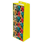 Sac Cadeau Pour Bouteille La Crowd of cats (Dos Angle)