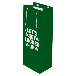 Sac Cadeau Pour Bouteille La Saint-Patrick Débarrassons-Nous de Trèfle Irlan