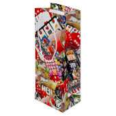 Sac Cadeau Pour Bouteille Las Vegas Icons ~ Gamblers Delight (Dos Angle)