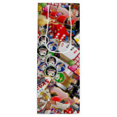 Sac Cadeau Pour Bouteille Las Vegas Icons ~ Gamblers Delight (Devant)