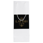 Sac Cadeau Pour Bouteille Lavish Wine Gift Bag  (Dos)
