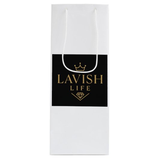 Sac Cadeau Pour Bouteille Lavish Wine Gift Bag  (Devant)