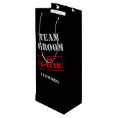 Sac Cadeau Pour Bouteille L'équipe du marié Team Groom (Dos Angle)