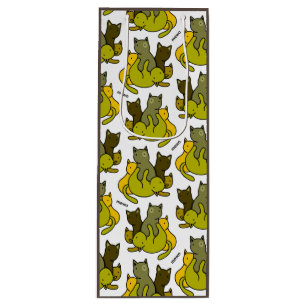 Sac Cadeau Pour Bouteille Les chatons d'olive
