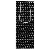 Sac Cadeau Pour Bouteille Lettre initiale A monogramme (Devant)